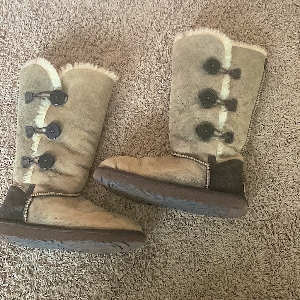 Brown Button Uggs